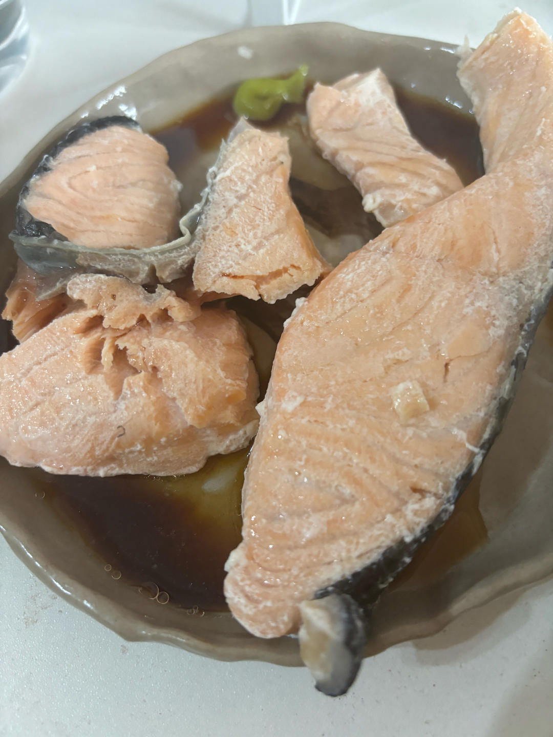 空气炸锅无油煎三文鱼(减脂 懒人必备)