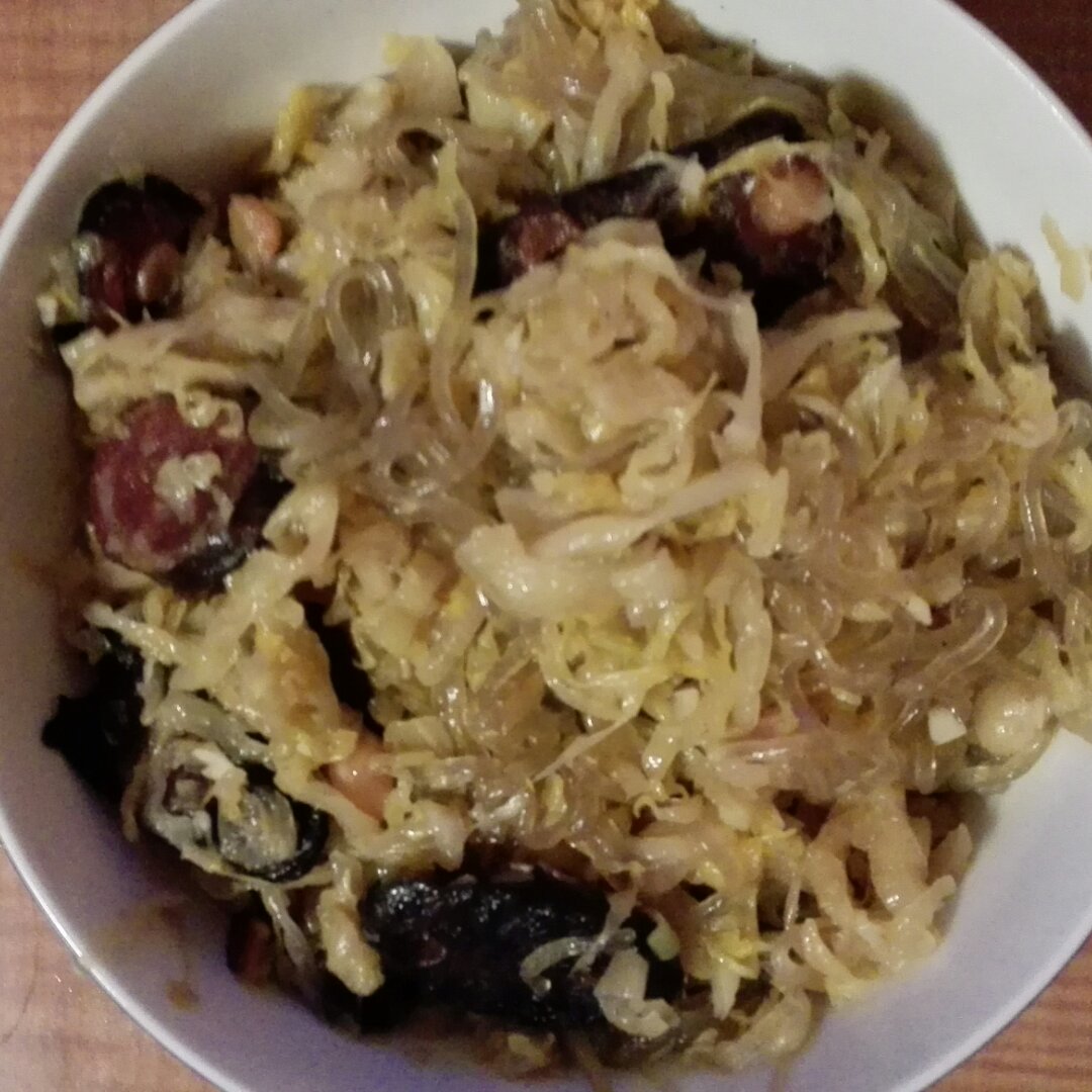 酸菜炒粉