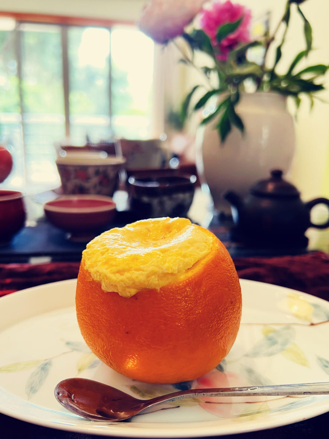 橙香焦糖牛奶炖蛋