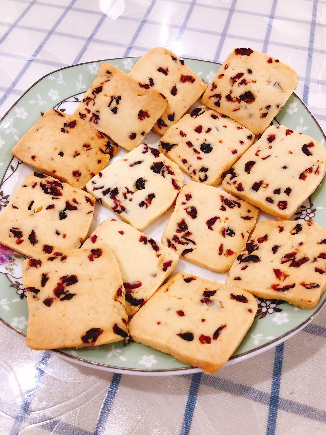 低糖少油版蔓越莓饼干
