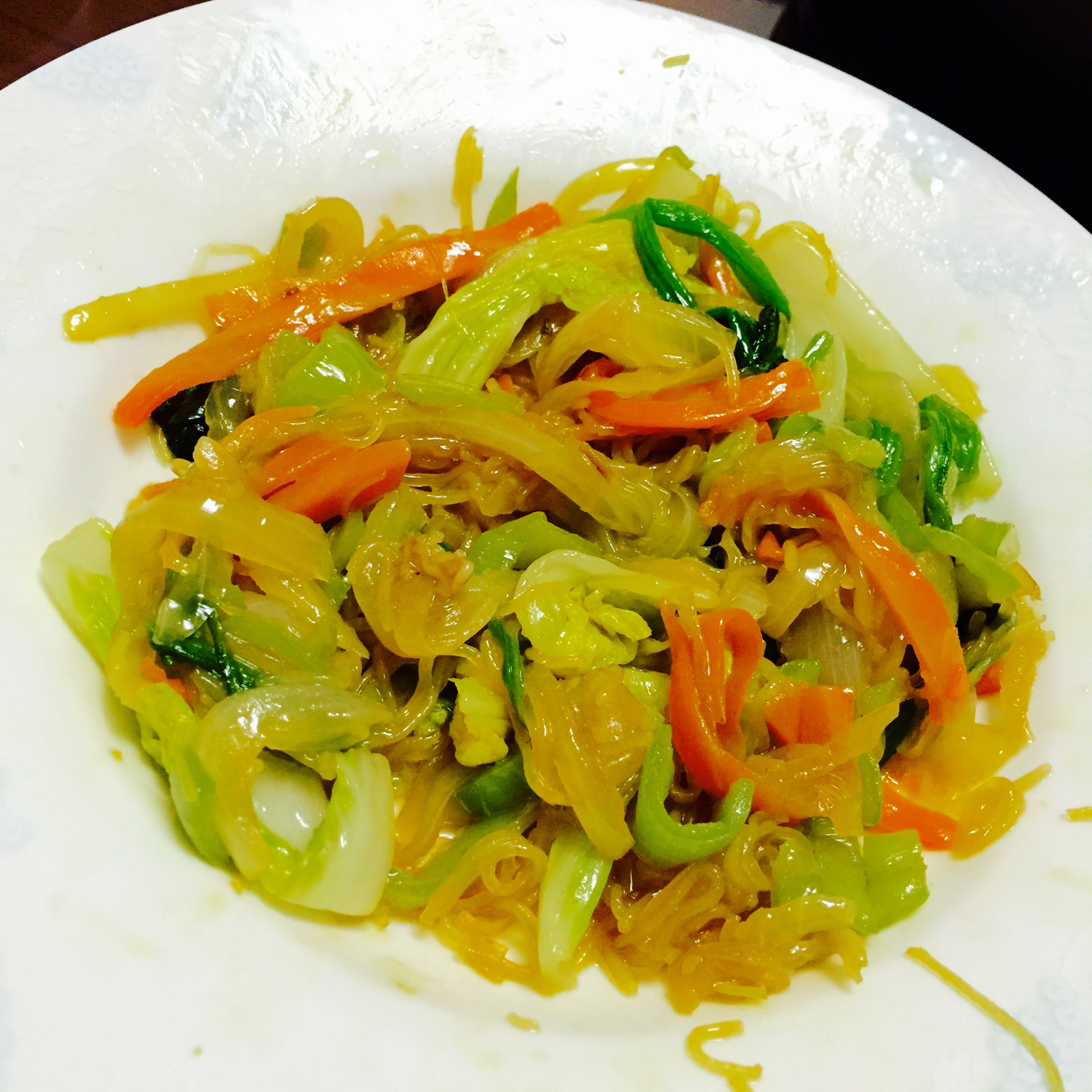 韩式粉丝炒杂菜 Korean Style Glass Noodles with Vegetables