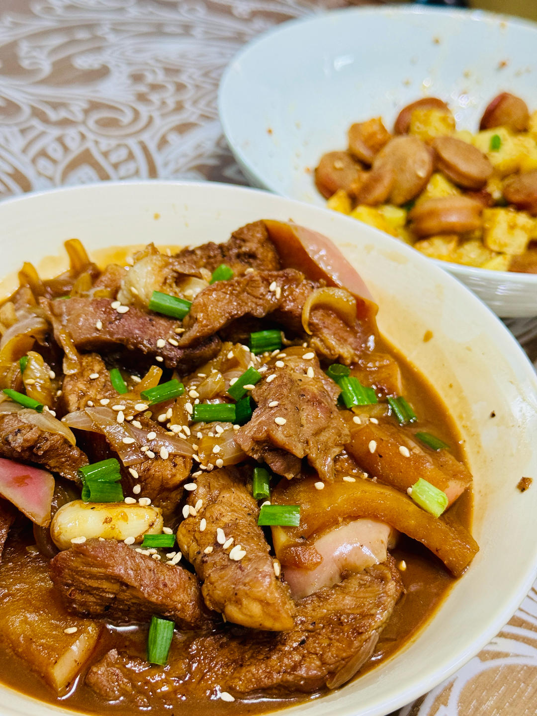 简易版苹果炖猪排