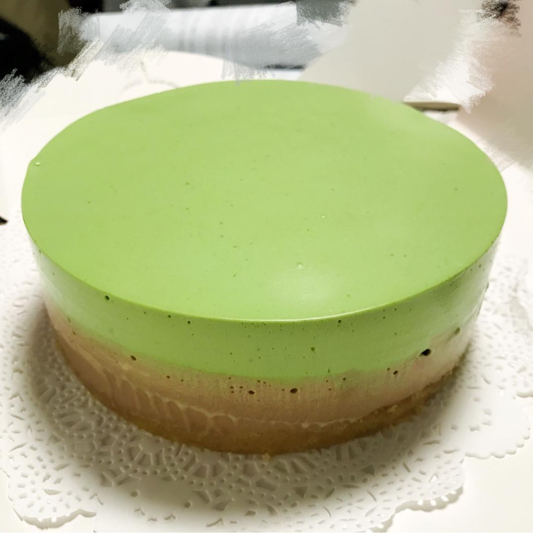 巧克力抹茶慕斯蛋糕