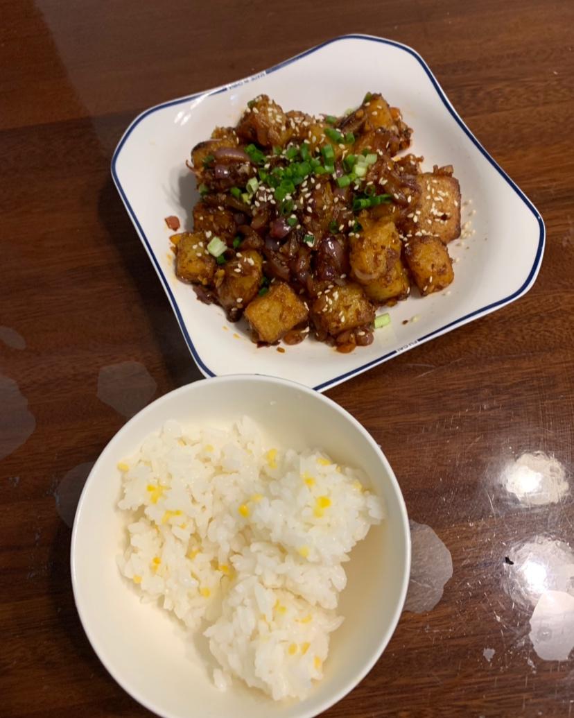 孜然香辣煎小土豆