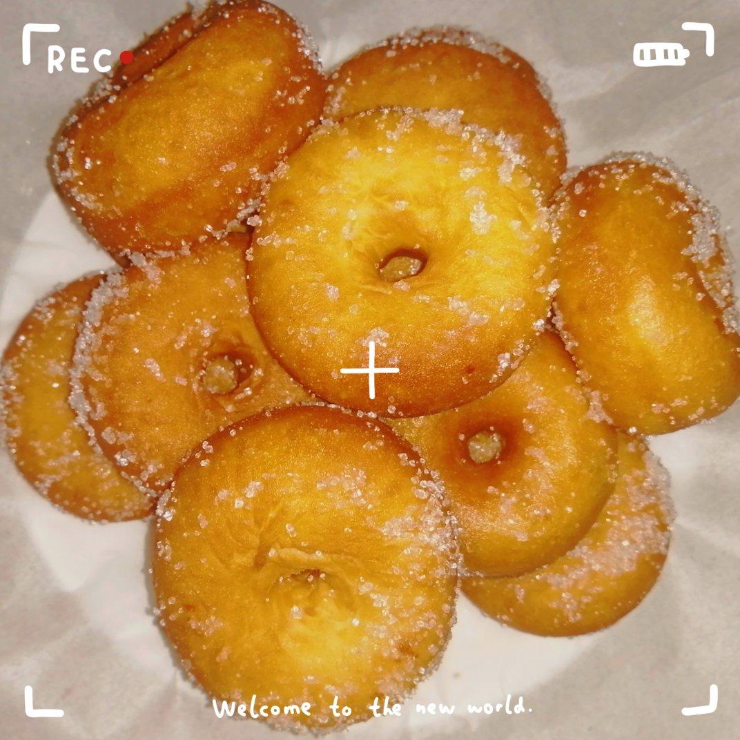 免烤箱，一次成功的自制甜甜圈