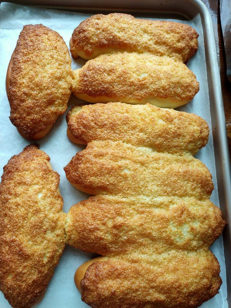 椰蓉餐包（一次发酵，玉米油版，或黄油）