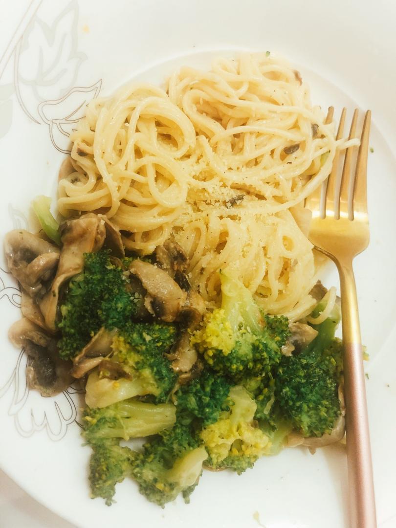 奶油蘑菇意大利面
