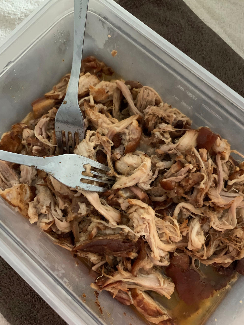 高压锅美式烤猪肉BBQ pulled pork