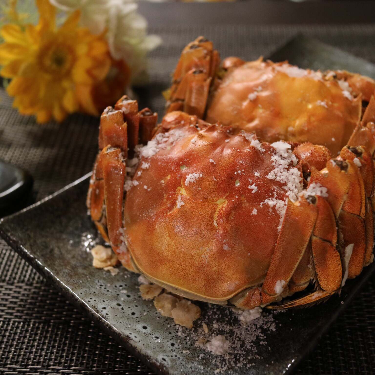 kawaiicube做的盐烤蟹(省盐省事儿烤箱版)