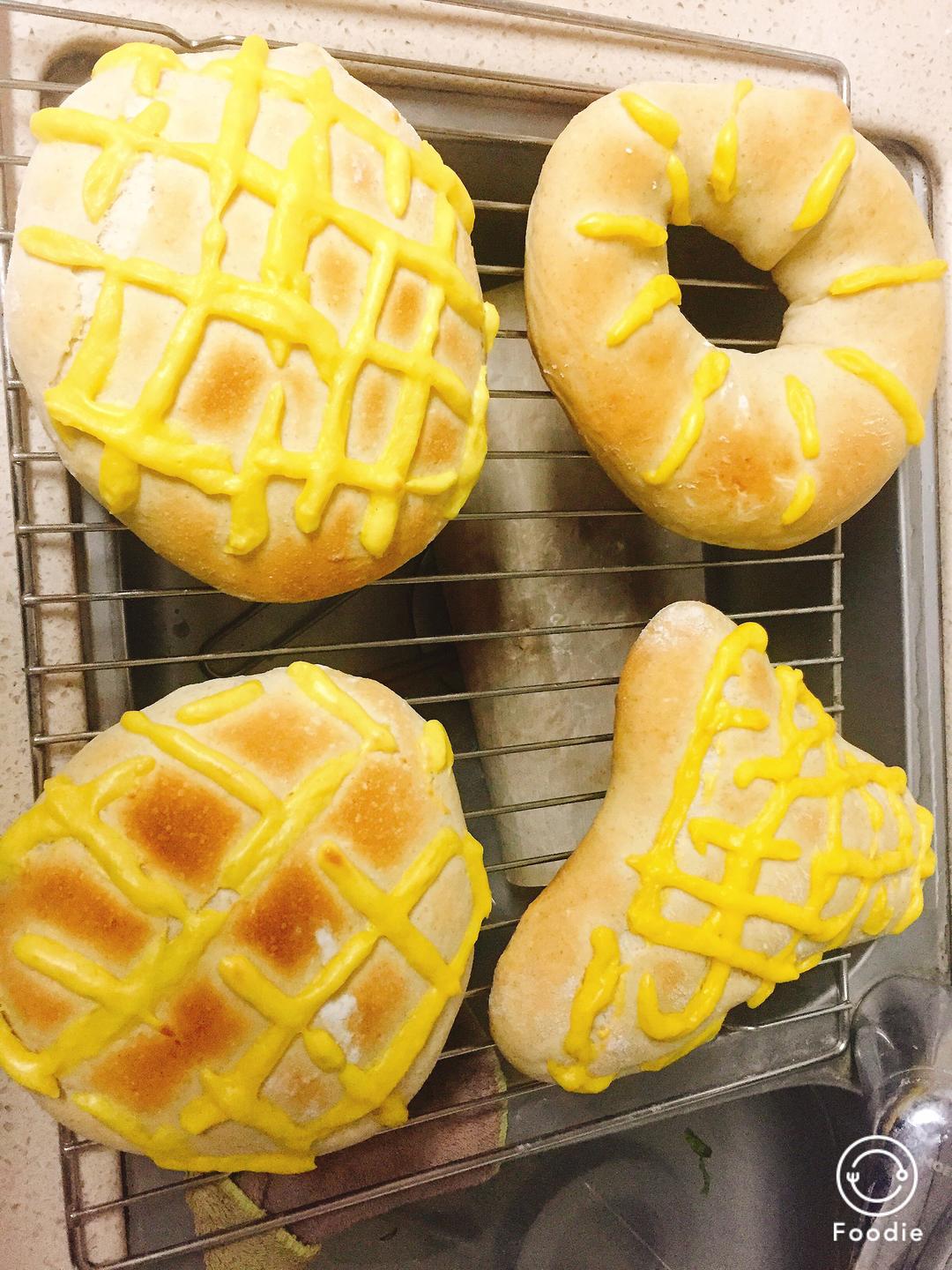 天然酵母榴莲面包的做法