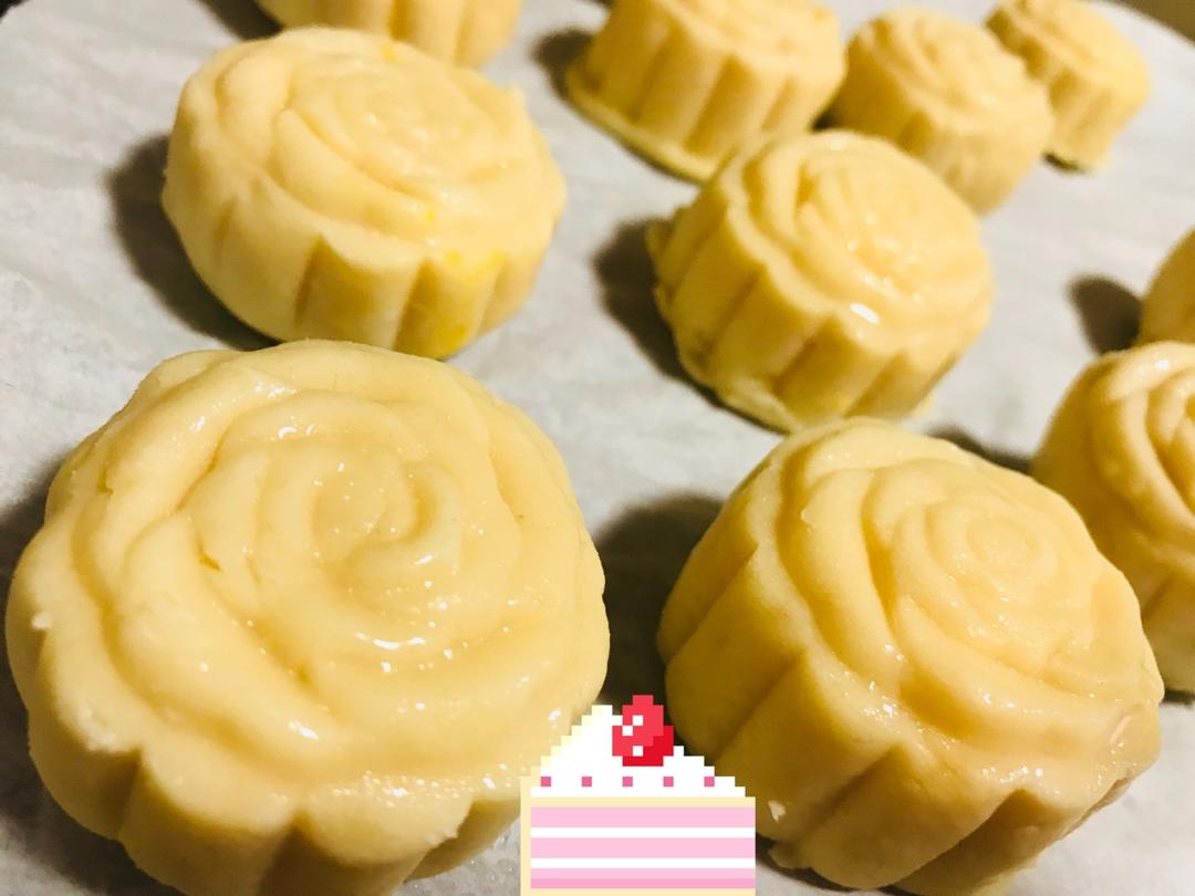 流心奶黄月饼（无吉士粉/转化糖浆版本）【曼食慢语】