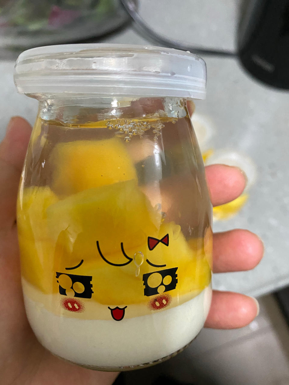 水果白凉粉果冻