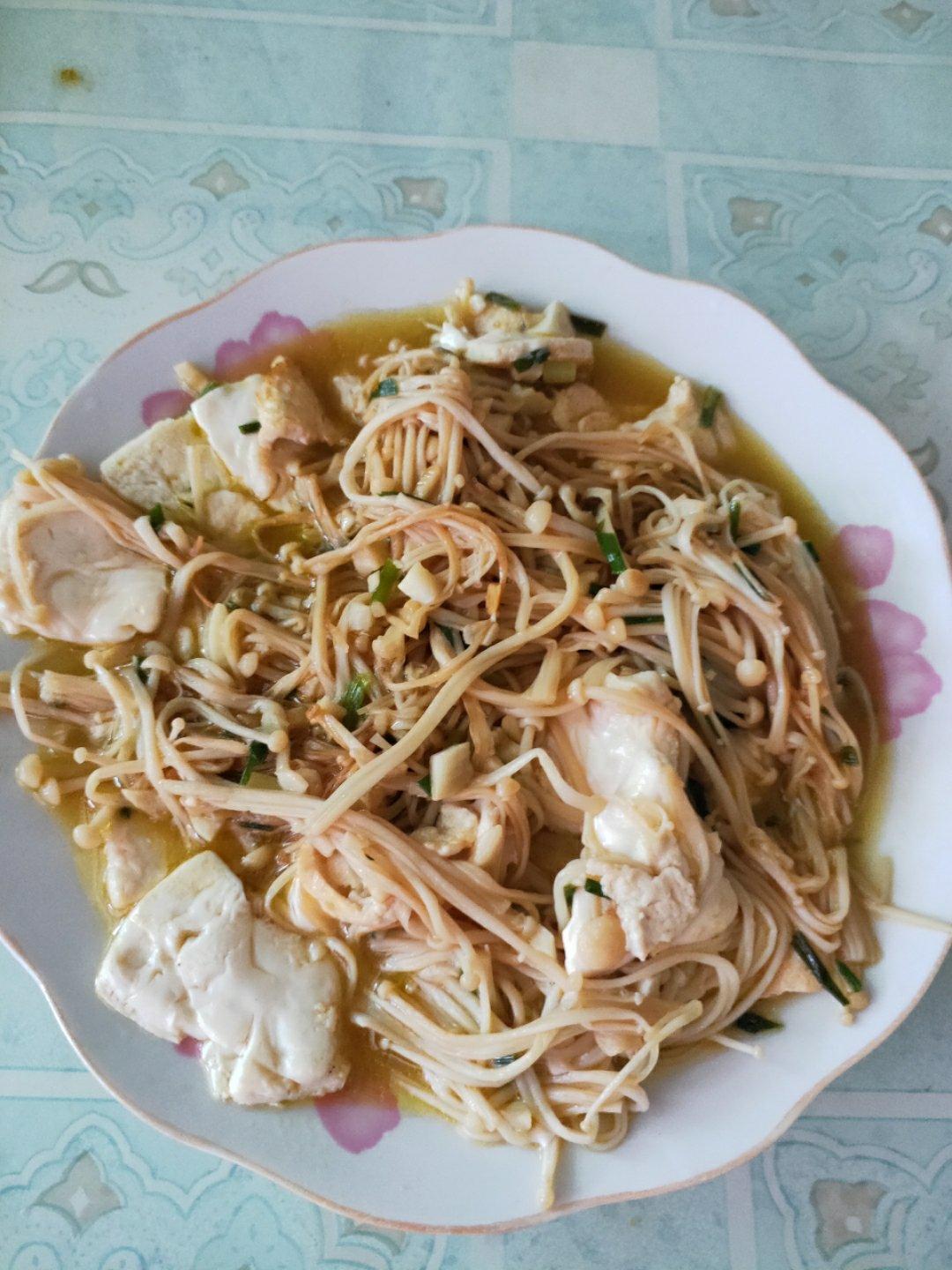 金针菇烧日本豆腐