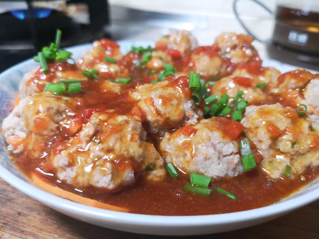 清蒸藕丁肉丸子