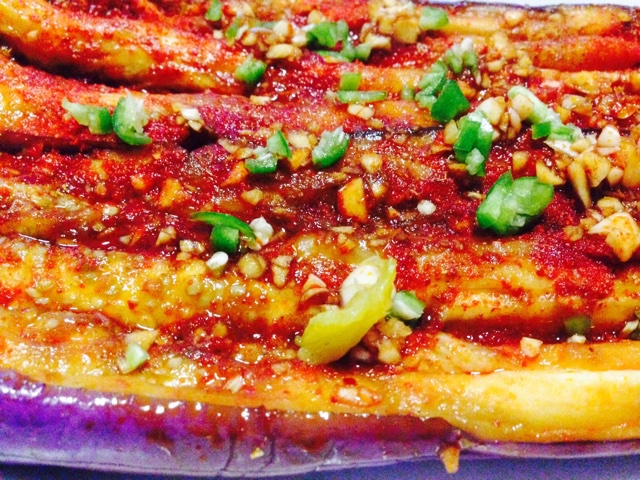 微波炉做出街头烧烤风的茄子