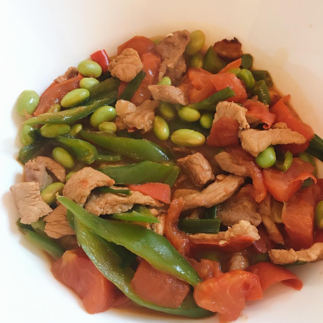 超级下饭菜：毛豆炒肉