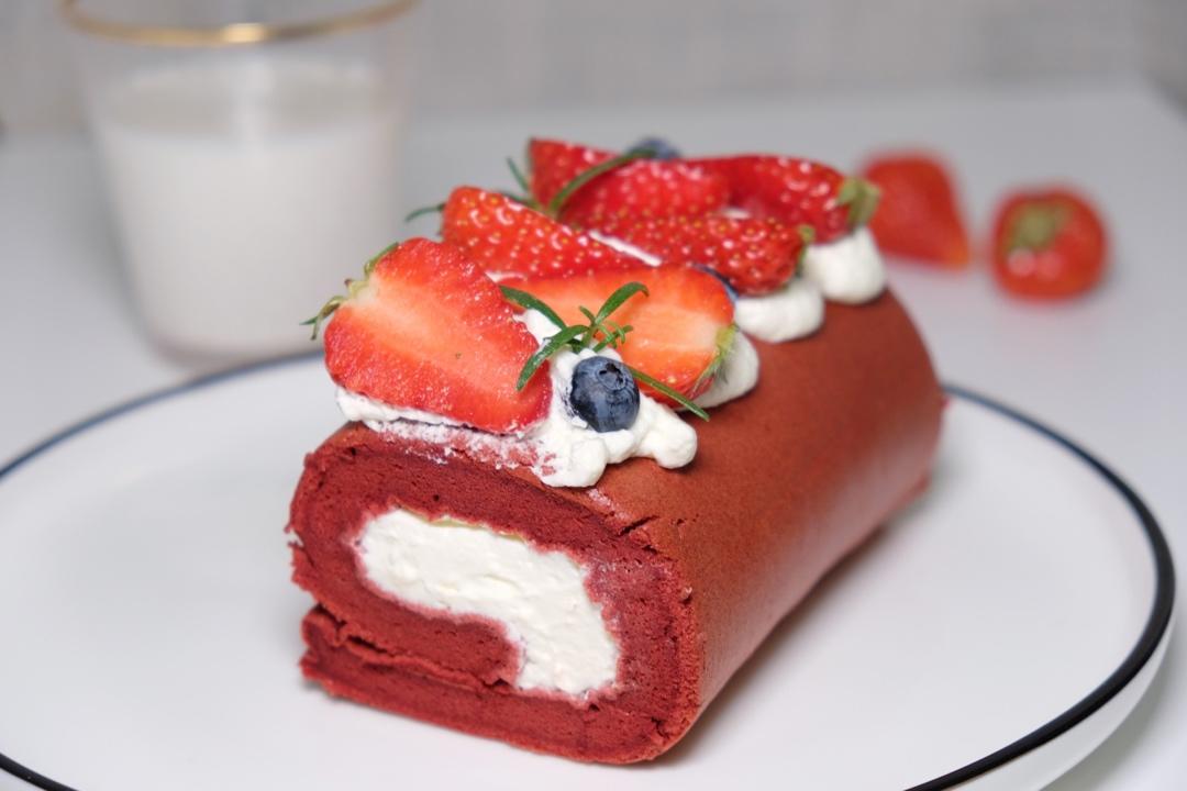 红丝绒蛋糕卷（超详细）