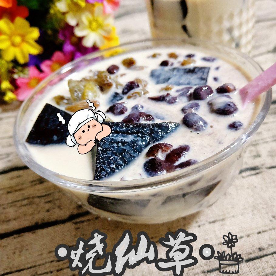 烧仙草蜜红豆奶茶