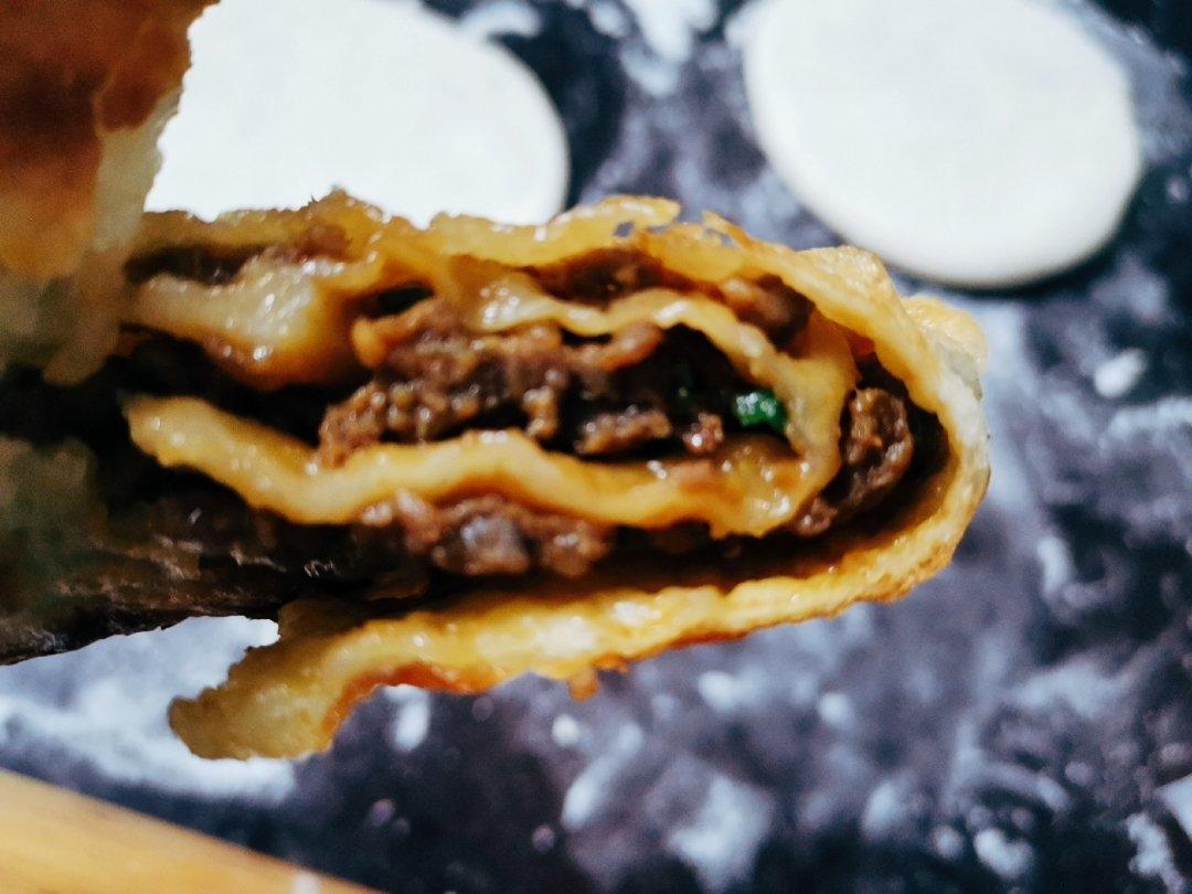 葱花牛肉饼