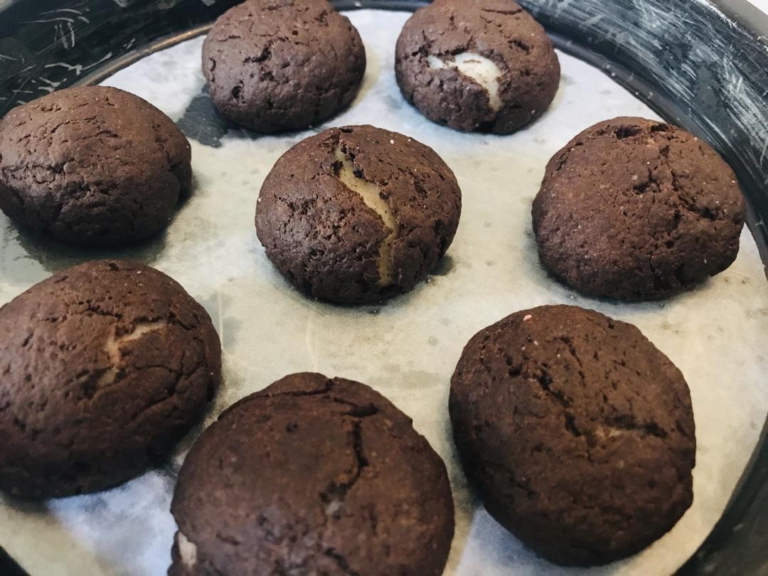 可可/抹茶麻薯夹心软曲奇