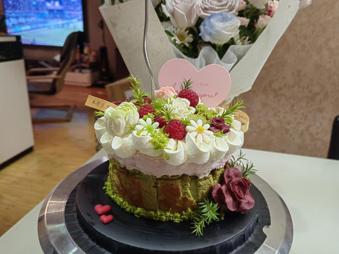 树莓开心果巴斯克🍰/芝士蛋糕