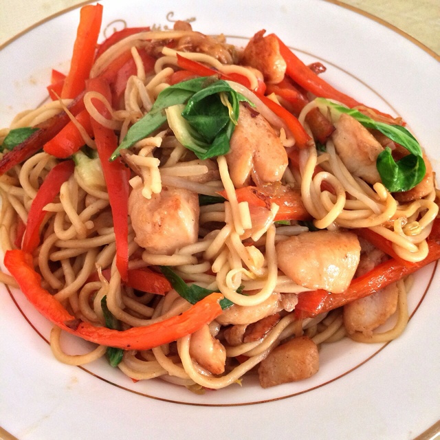 fay1107做的鸡肉炒面