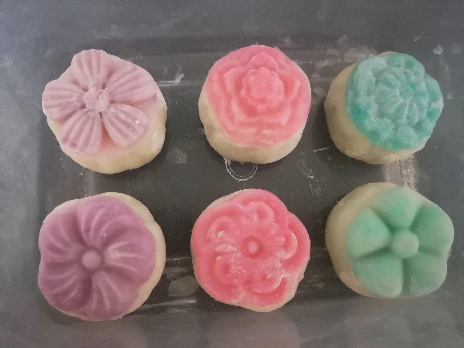 低糖低油微波炉版四色冰皮月饼（不发硬，不易粘配方）