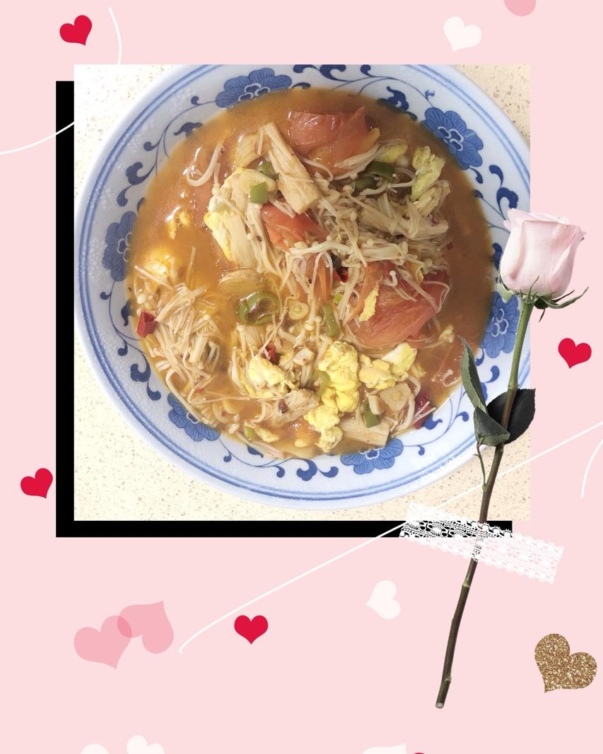 酸辣金针菇🍹（里面有特别的东西喔😋）