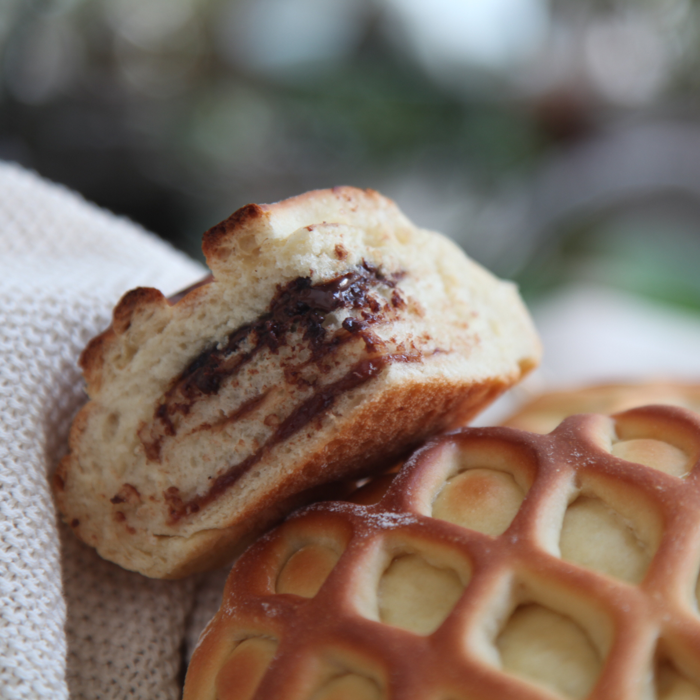 网纹果酱夹心面包