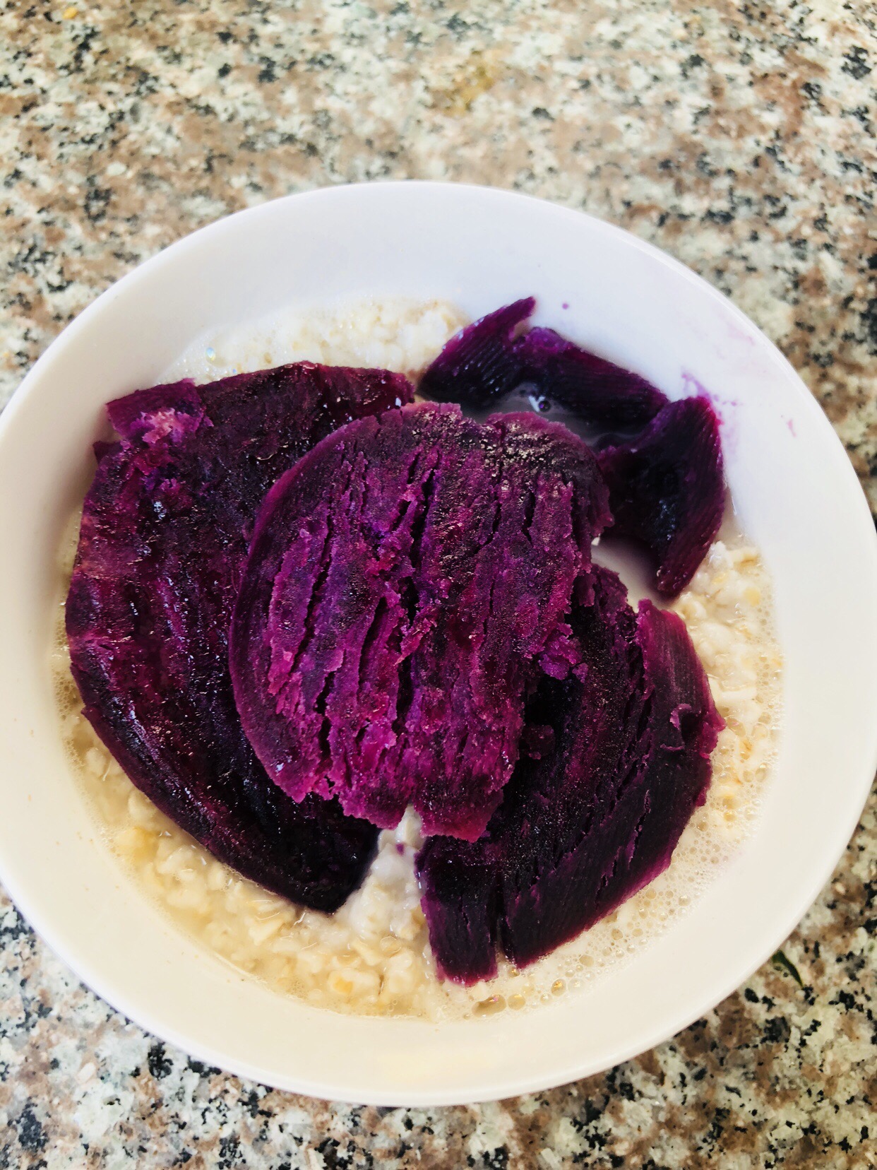 快手早餐-紫薯燕麦“粥”的做法 步骤3