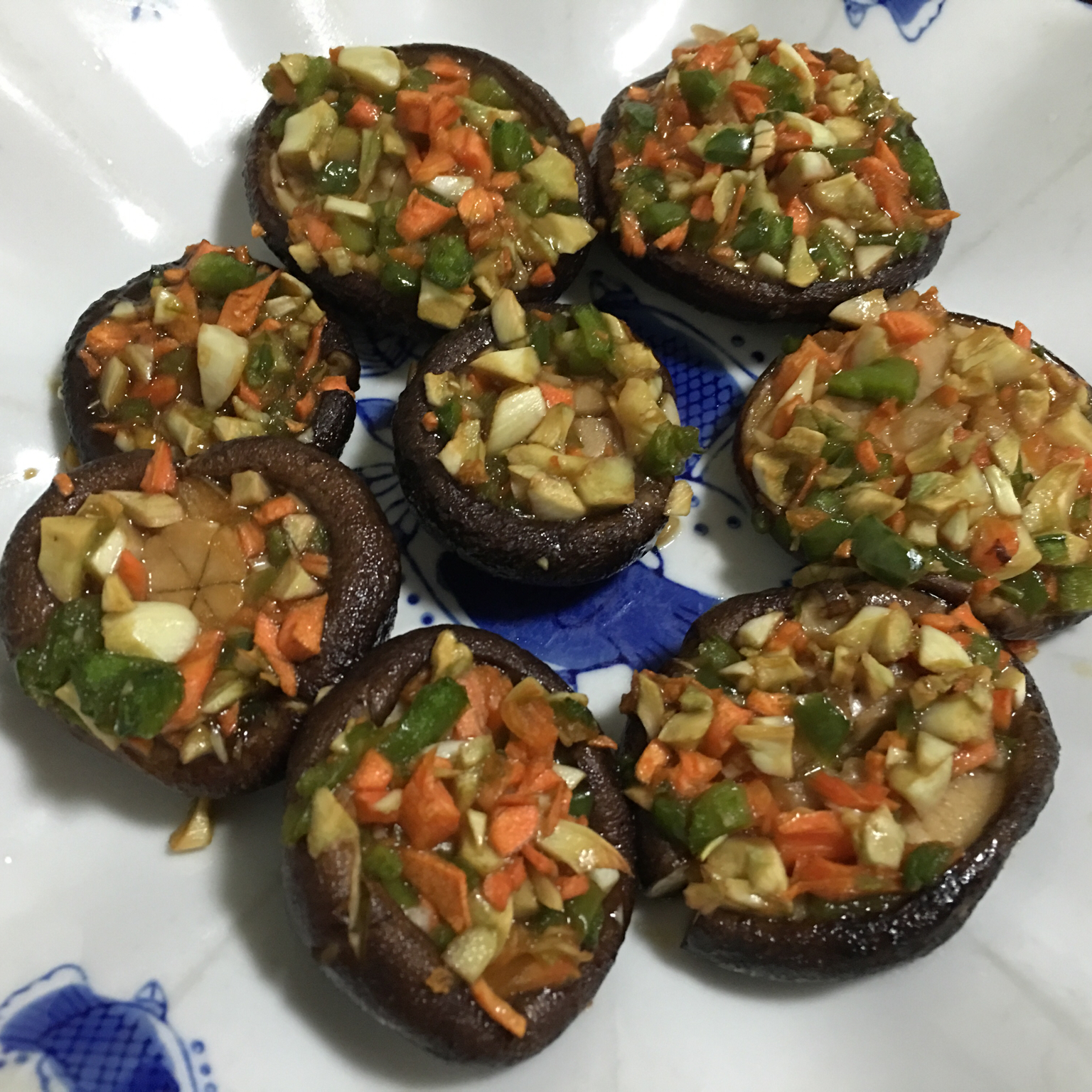 香死人的蒜烤香菇