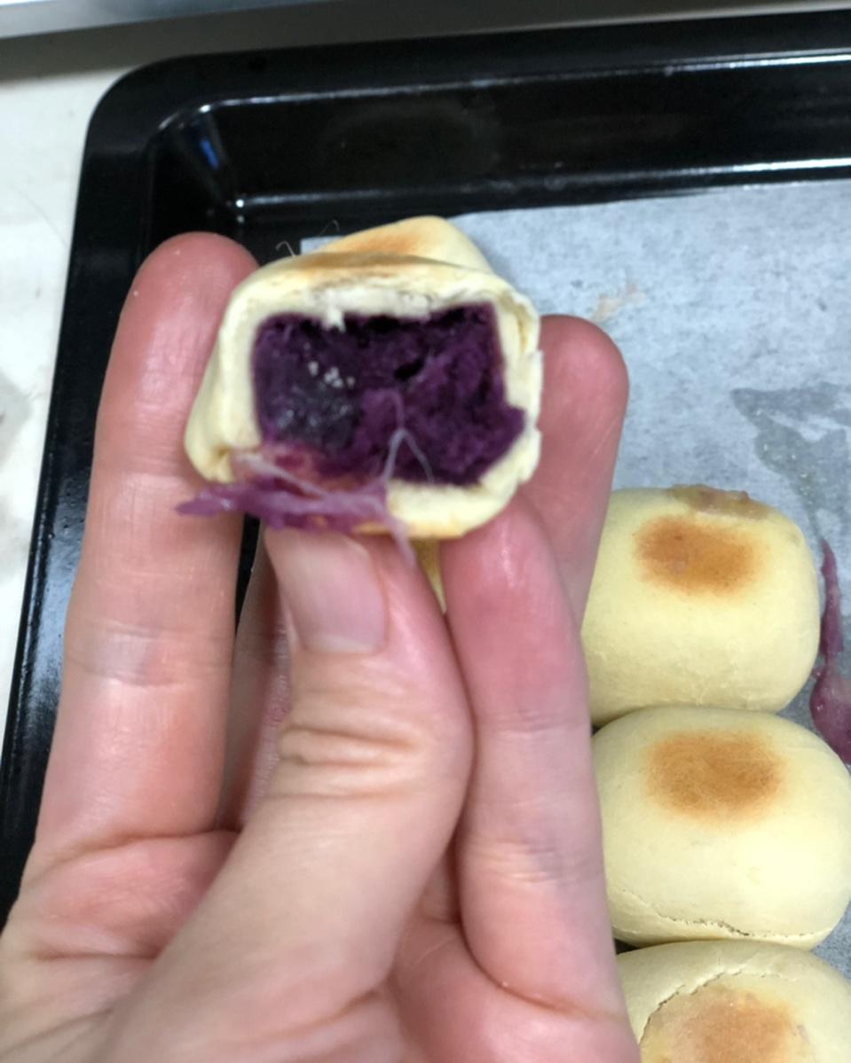 紫薯肉松仙豆糕-宝宝辅食