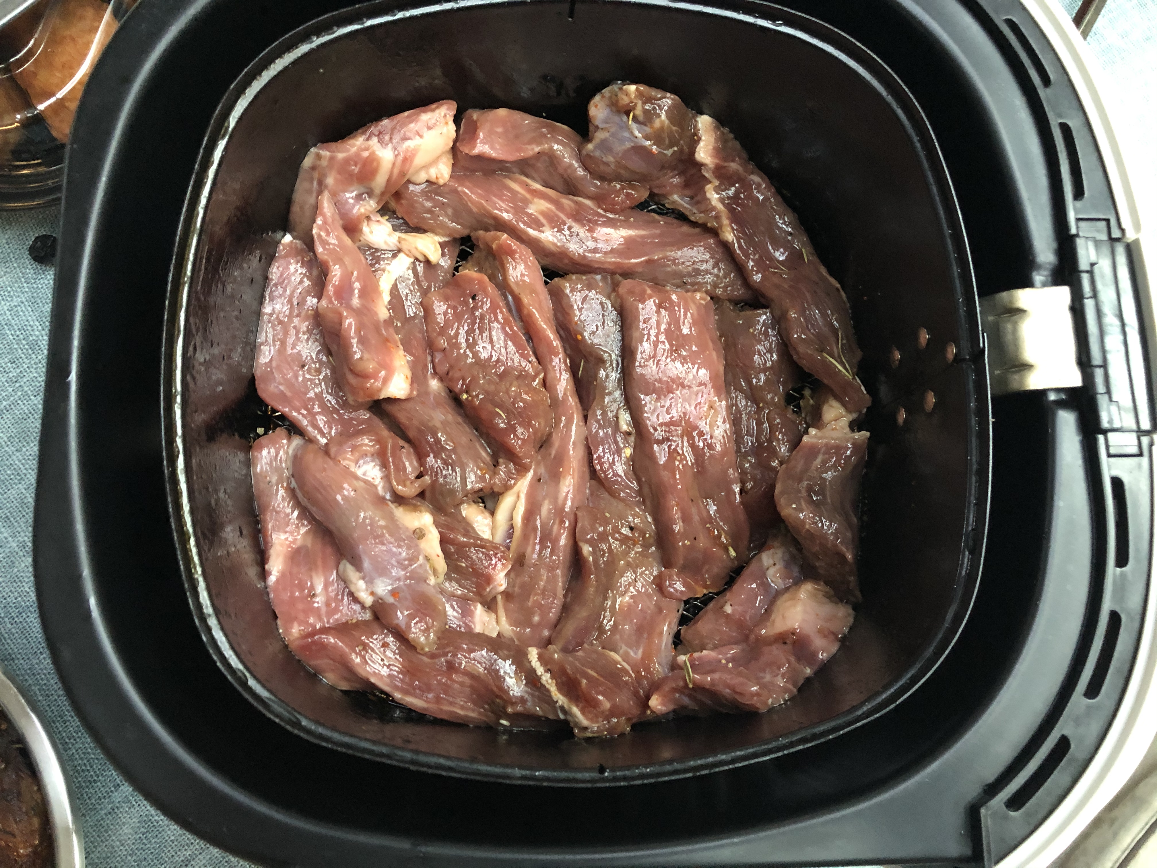 超级好吃又易做的生烤牛肉干 空气炸锅版的做法 步骤9