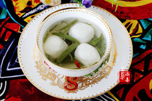 【祺宝家厨】杭州经典名菜：西湖莼菜鱼圆汤的做法 步骤7