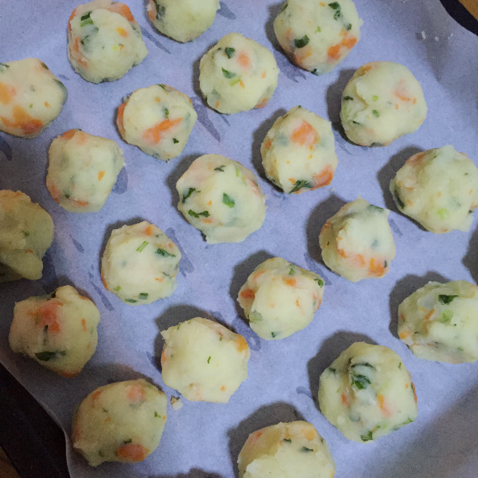 香烤马铃薯素丸子