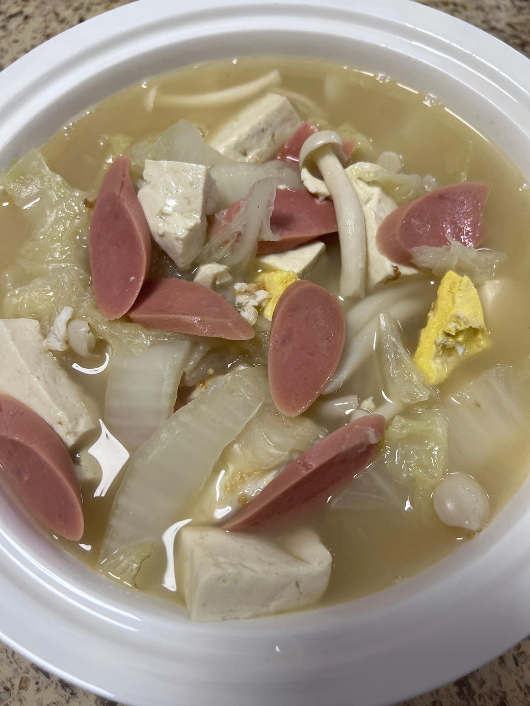 白菜三鲜汤