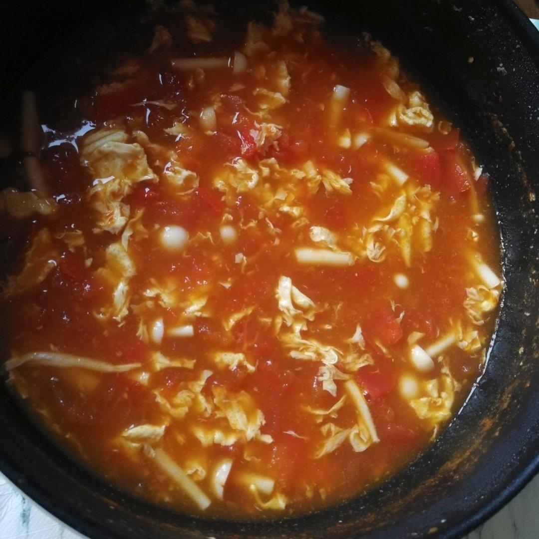 海鲜菇番茄蛋汤