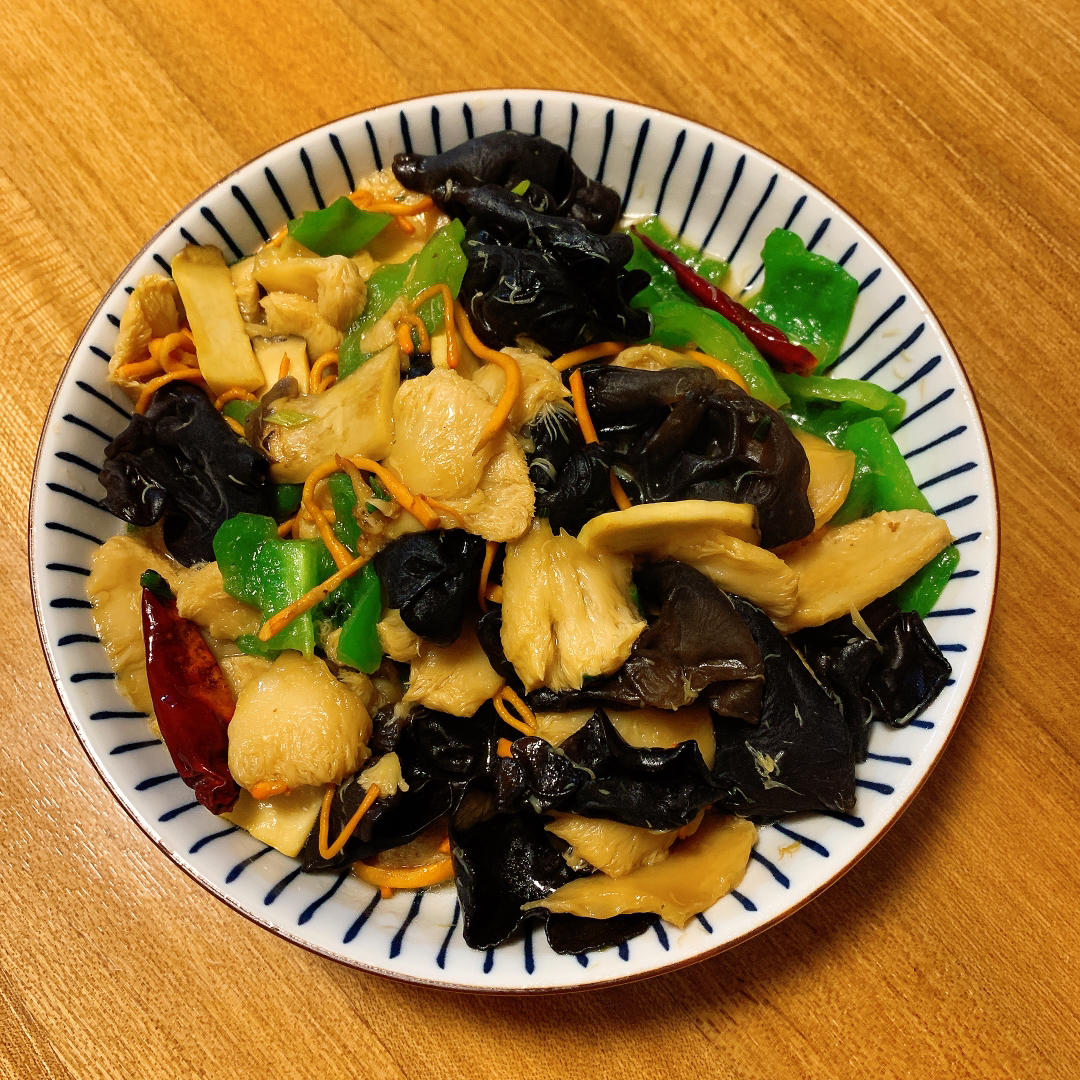 猴头菇菌菇素炒 | 素中荤一起搭配，营养翻倍