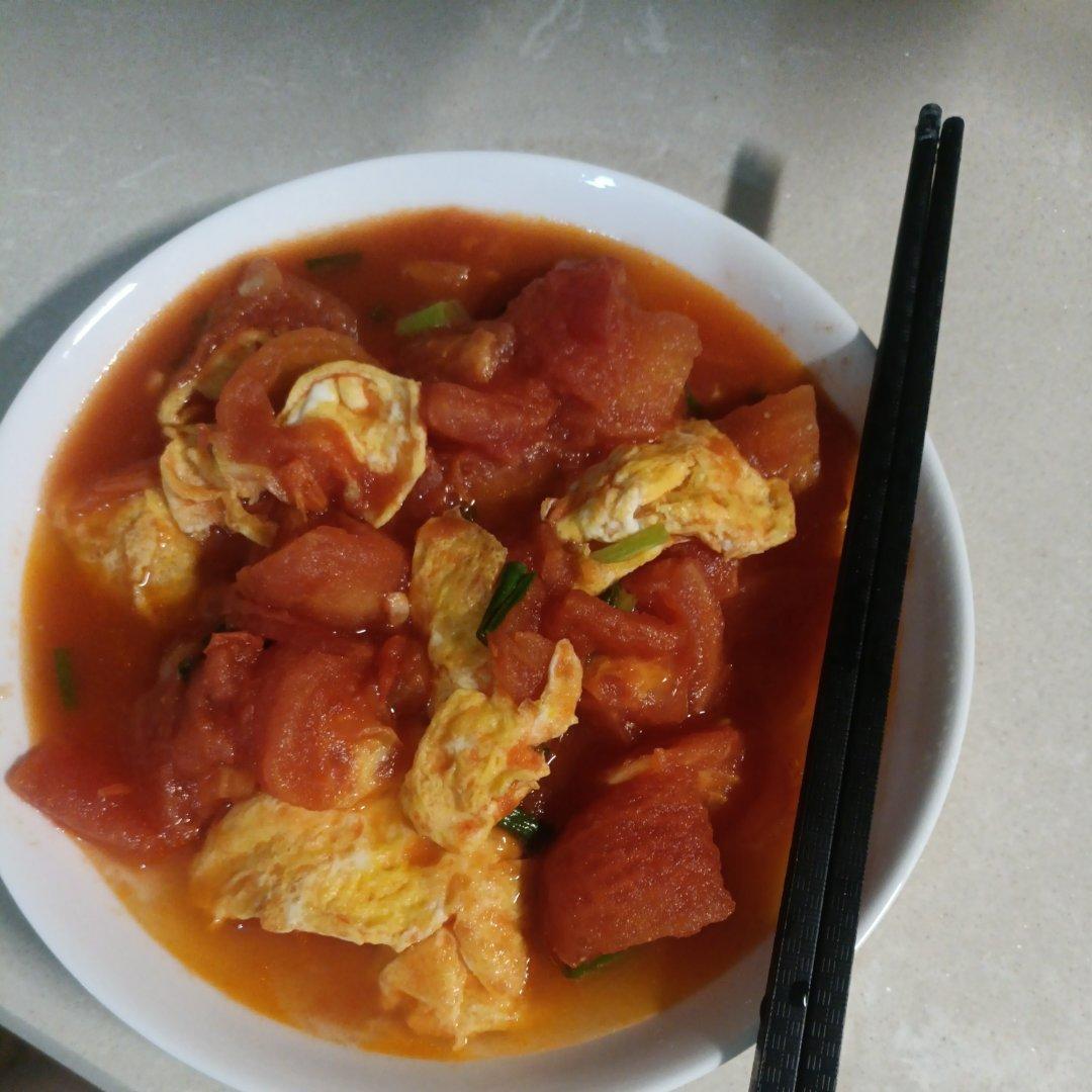 番茄炒鸡蛋（超浓的番茄味）