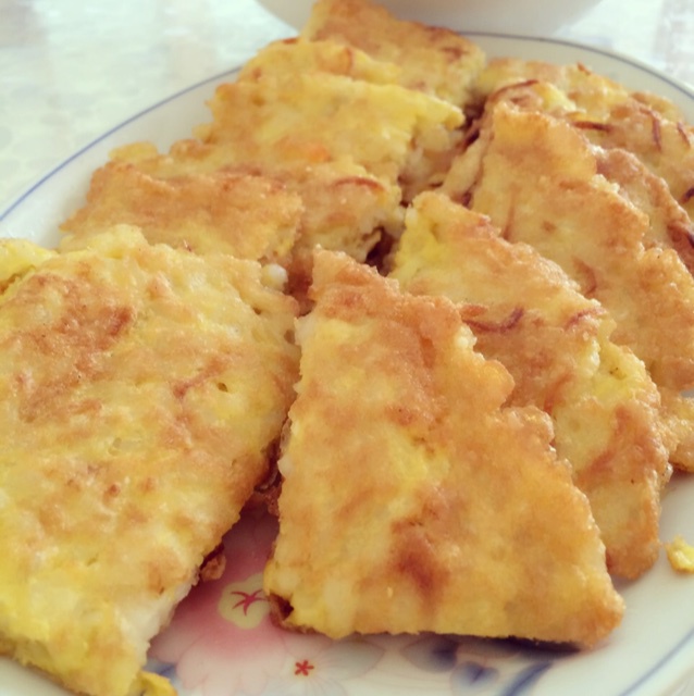 鸡蛋米饭饼——上班族快手早餐