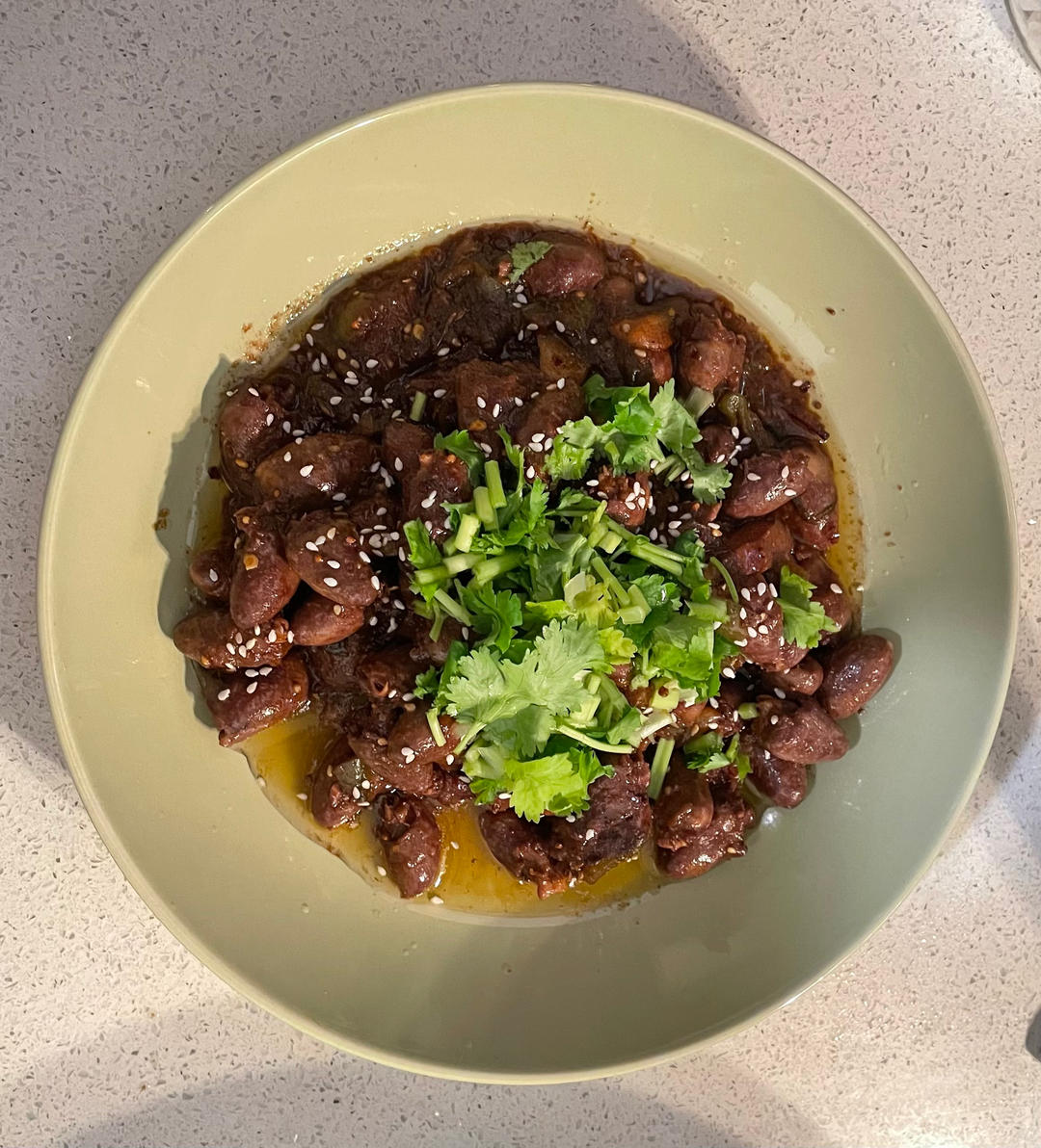 孜然鸡心
