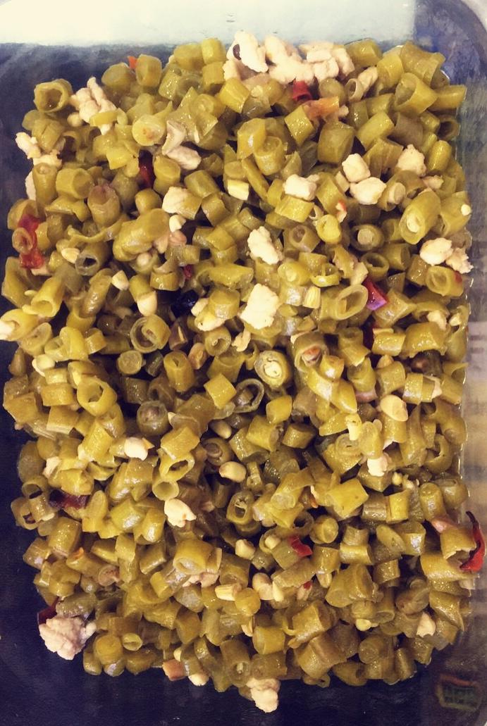 肉沫豆角下饭菜