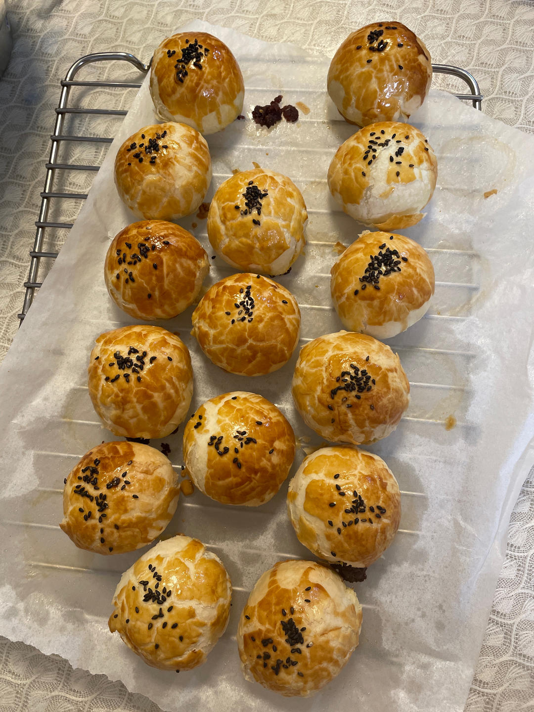 麻薯蛋黄酥《免揉面、不出膜‼️》