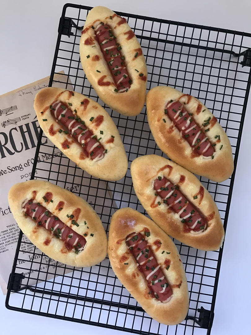 美味的香肠面包