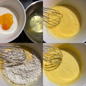 双色斑马纹酸奶蛋糕的做法 步骤1