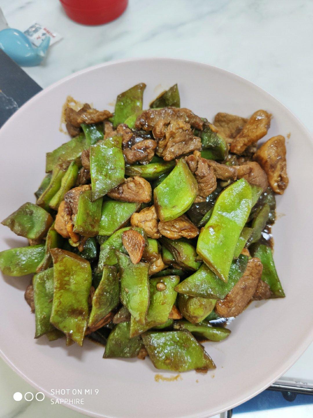 豆角炒肉