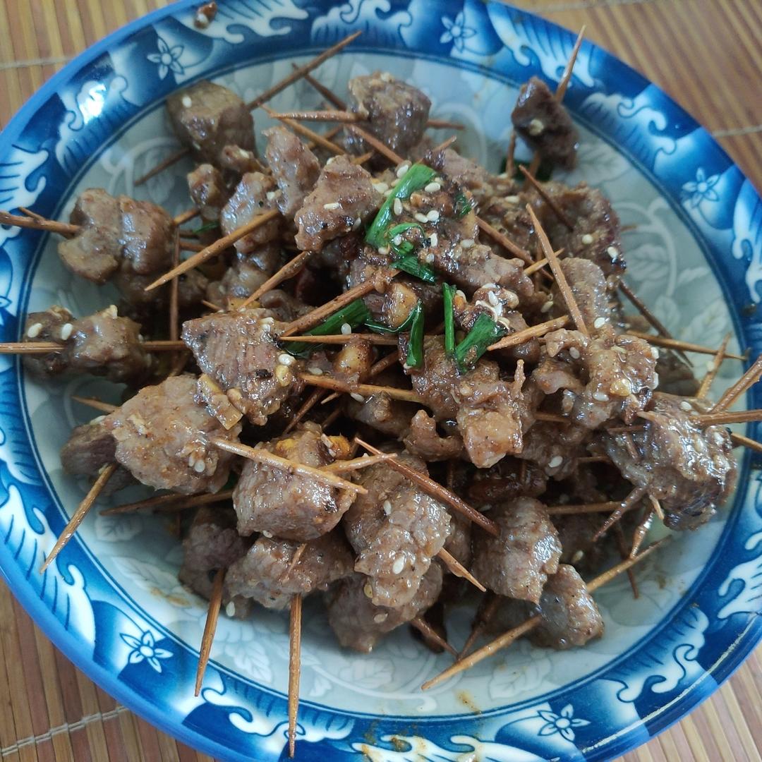 小朋友最爱～外焦里嫩牙签牛肉