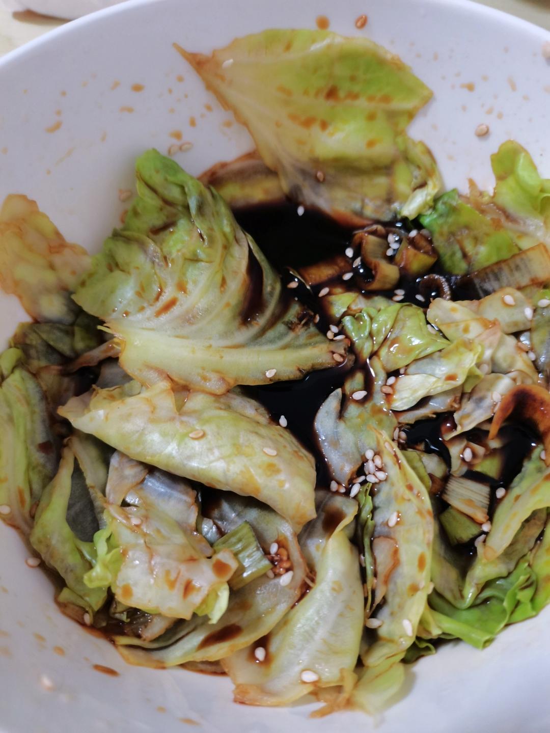 哇塞❗️火爆全网的包菜凉拌荷包蛋！绝了