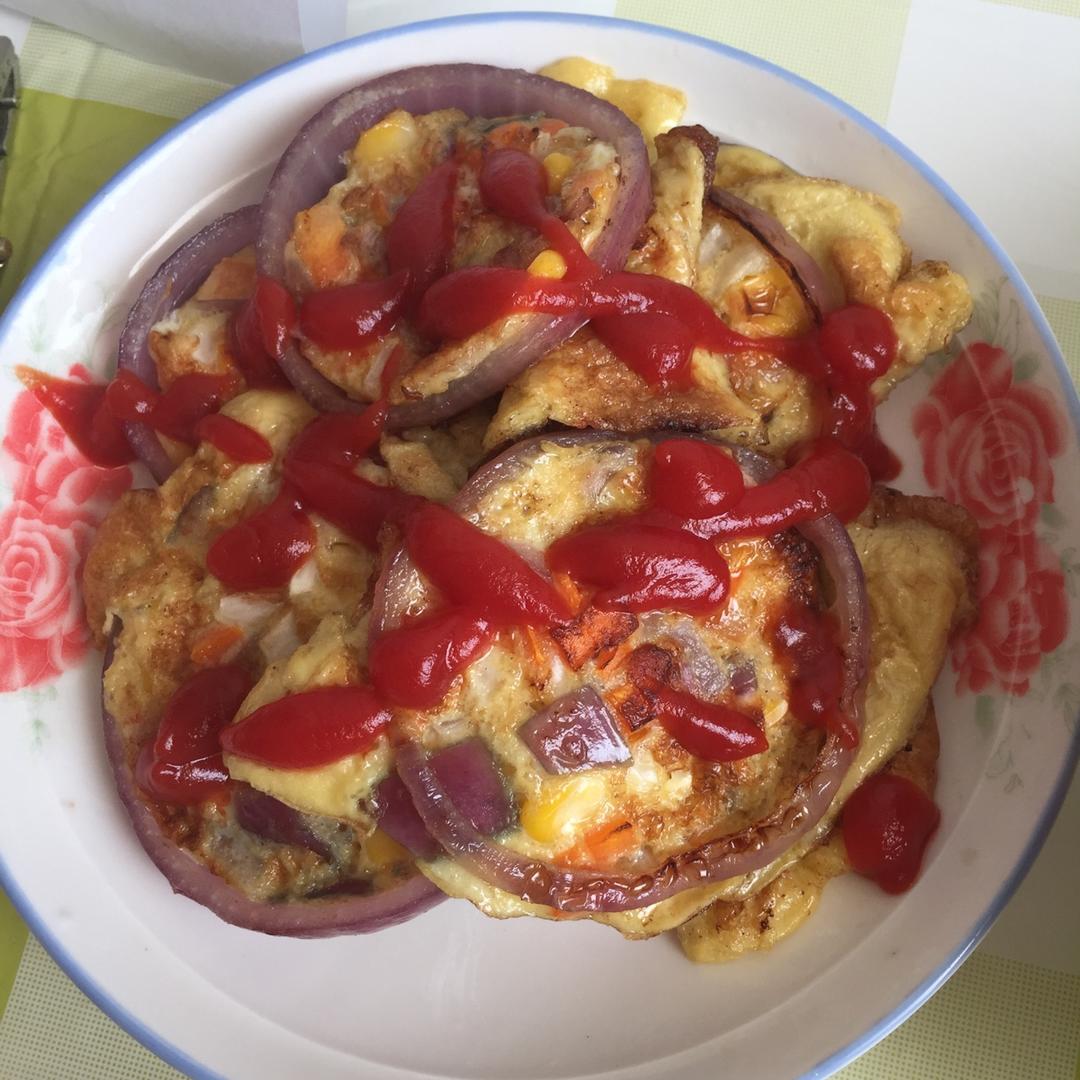 洋葱圈蛋饼