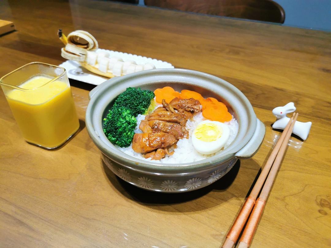 不放一滴油的照烧鸡腿饭